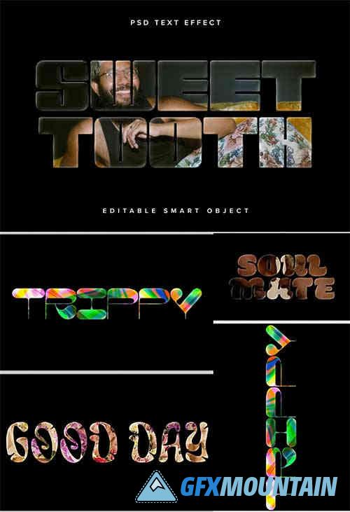 Image Cut Out Text Effect Mockup