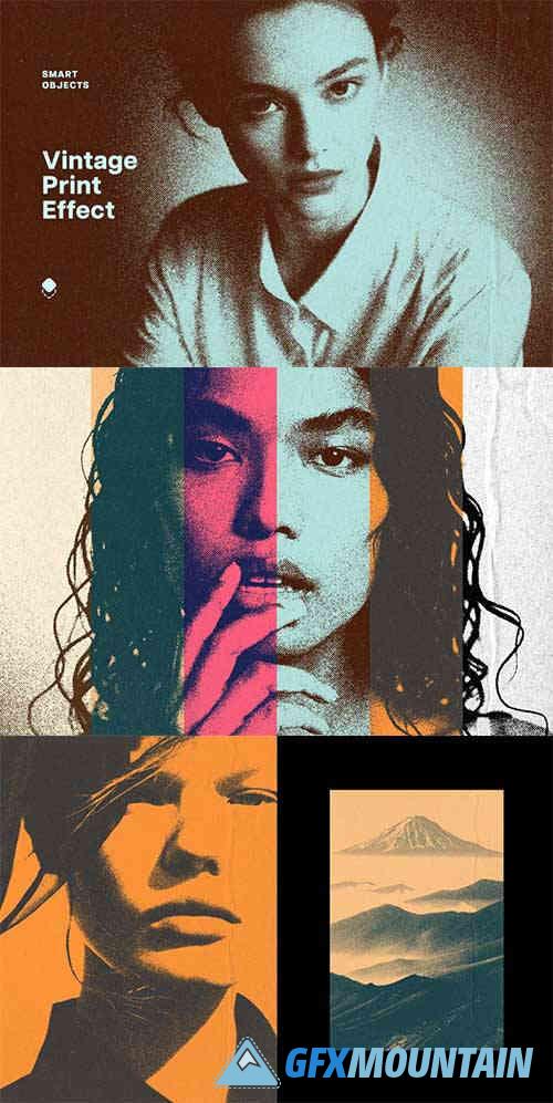 Vintage Copy Print Effect