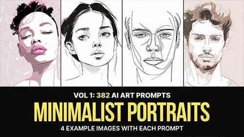 Midjourney Prompts for Minimalist Portraits