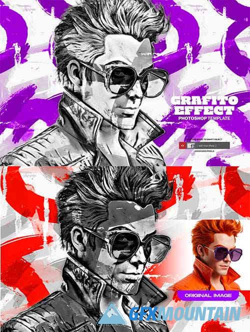 Grafito Effect Photoshop Template