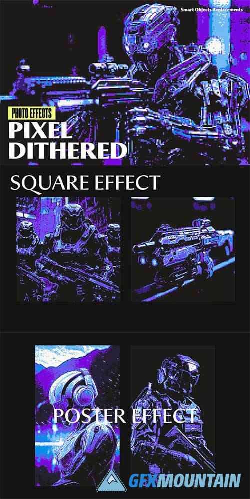 Pixel Dithered Photo Effect