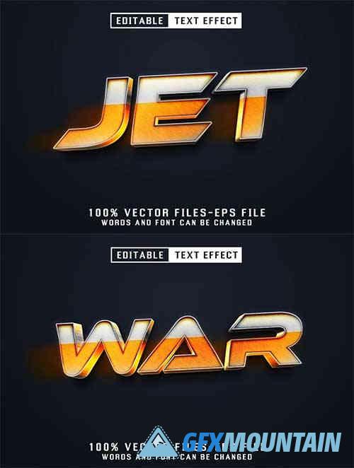 Jet metalic Text - Editable Text Effect