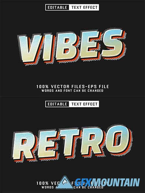 Vibes Editable Text Effect
