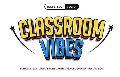 Classroom Vibes Text Effect 3D