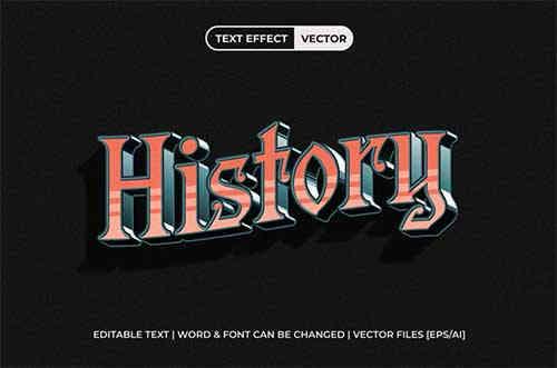 History Text Effect Vintage