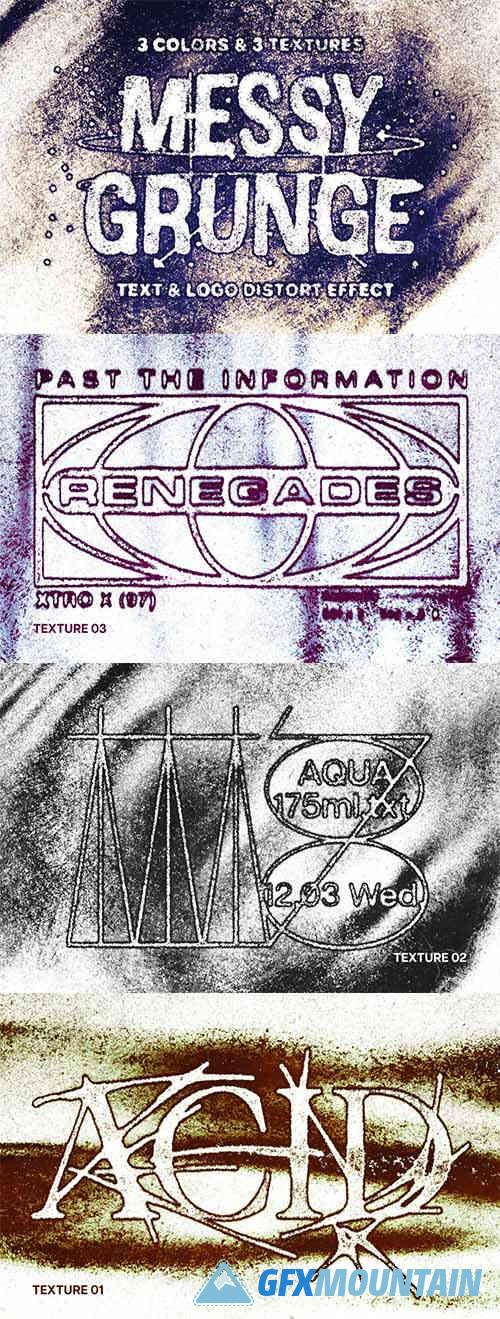 Messy Grunge Text Effect