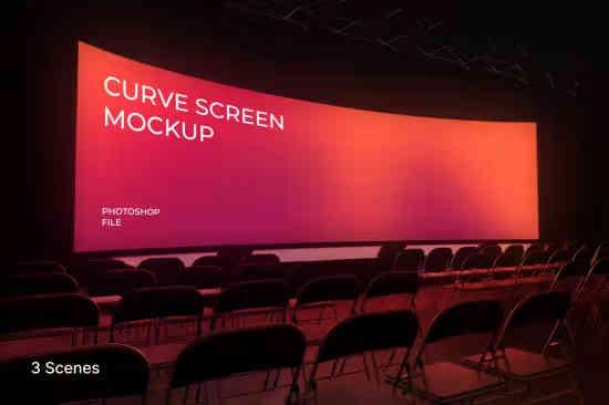 Curve Screen Mockup
