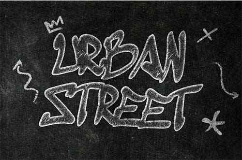 Graffiti Blackboard Text Effect