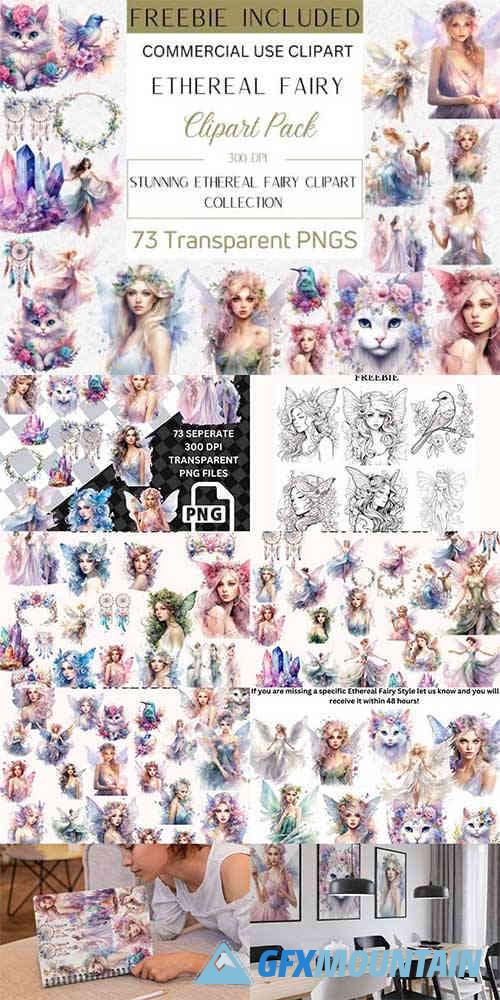 Ethereal Fairy Clipart Bundle