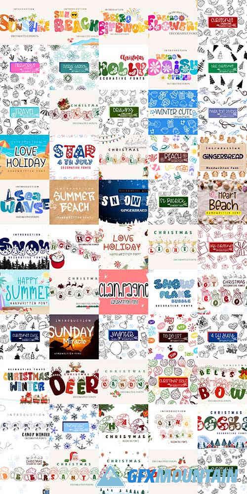 Christmas in July Font Bundle