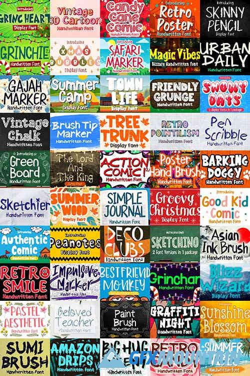 Cool Handwritten Fonts Bundle