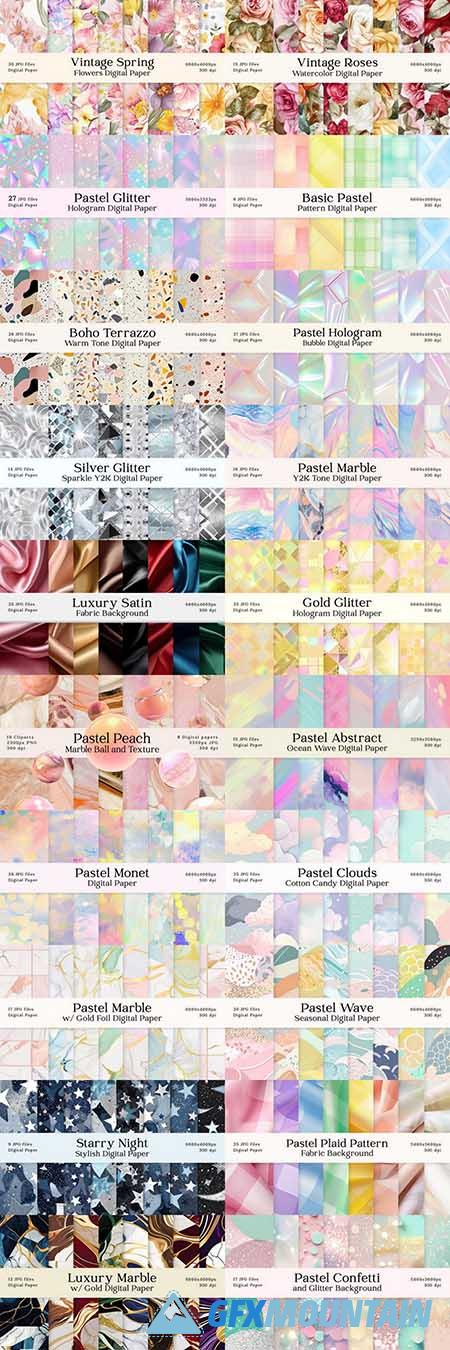 Diverse Digital Papers Bundle