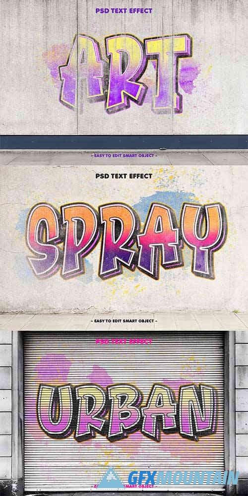 Graffiti Style Editable Text Effect Set