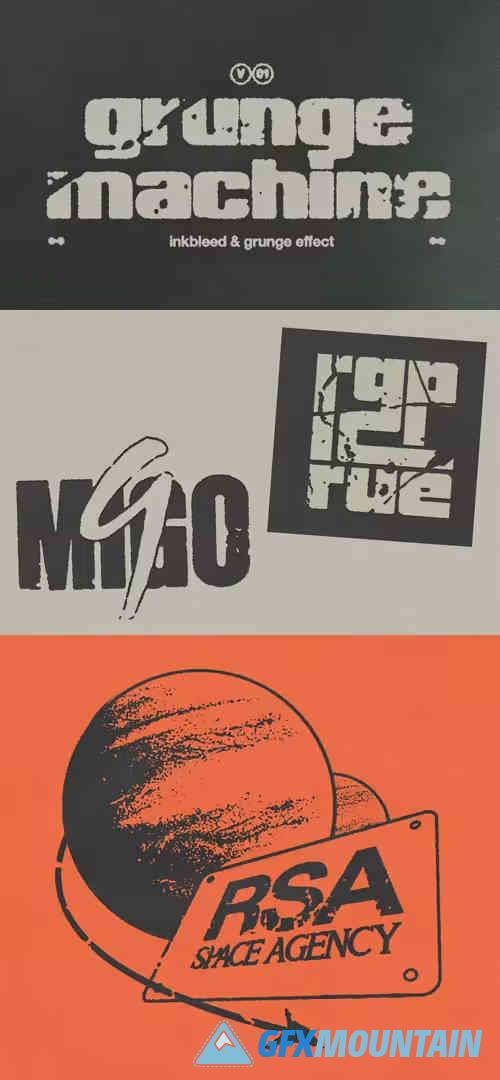 Grunge Machine - Inkbleed & Grunge Action