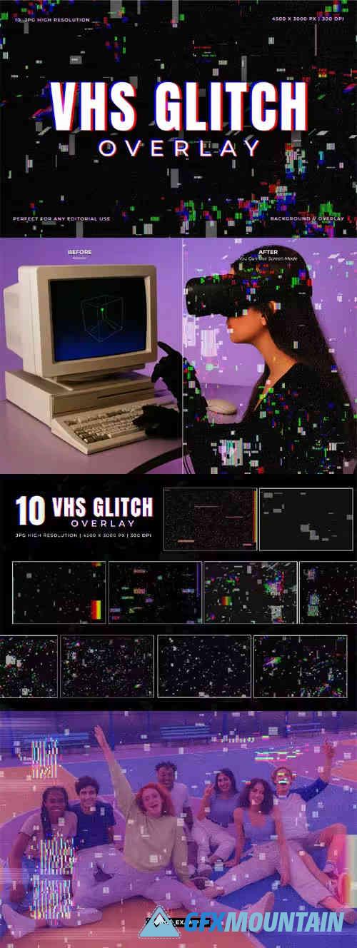 Retro VHS Glitch Overlays