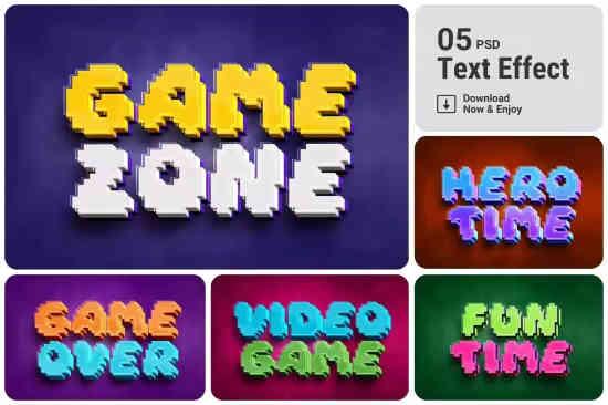 Arcade Game Gaming Text Effect