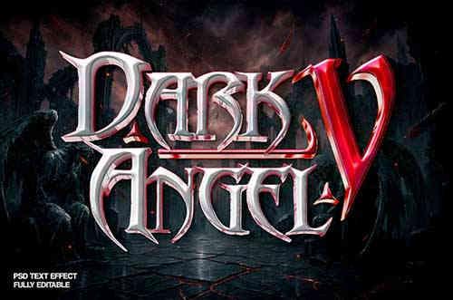 Silver Game Title Text Effect