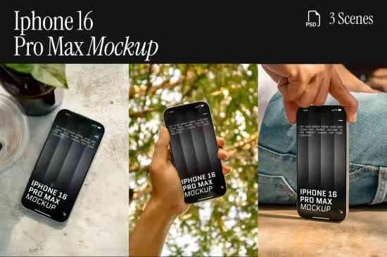 Iphone 16 Pro Max Mockup