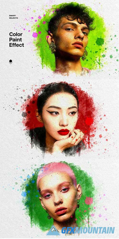 Color Ink Painting Photo Effect