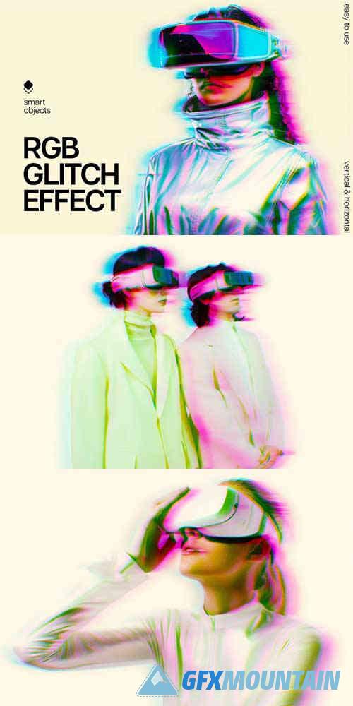 RGB Glitch Photo Effect