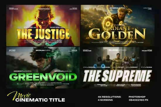 Superhero Cinematic Movie Title