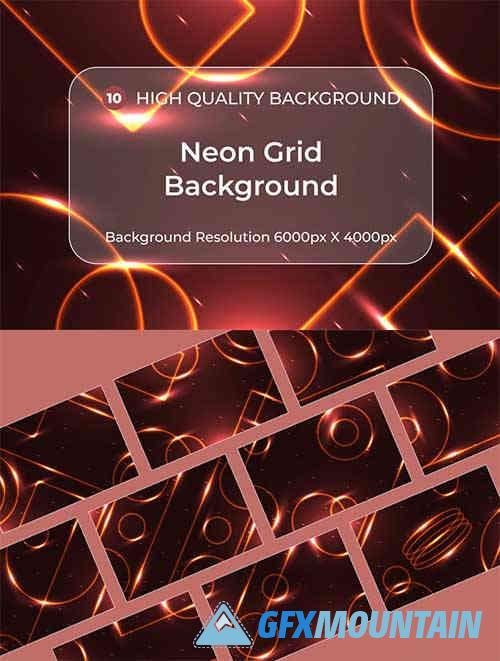 Neon Grid Background