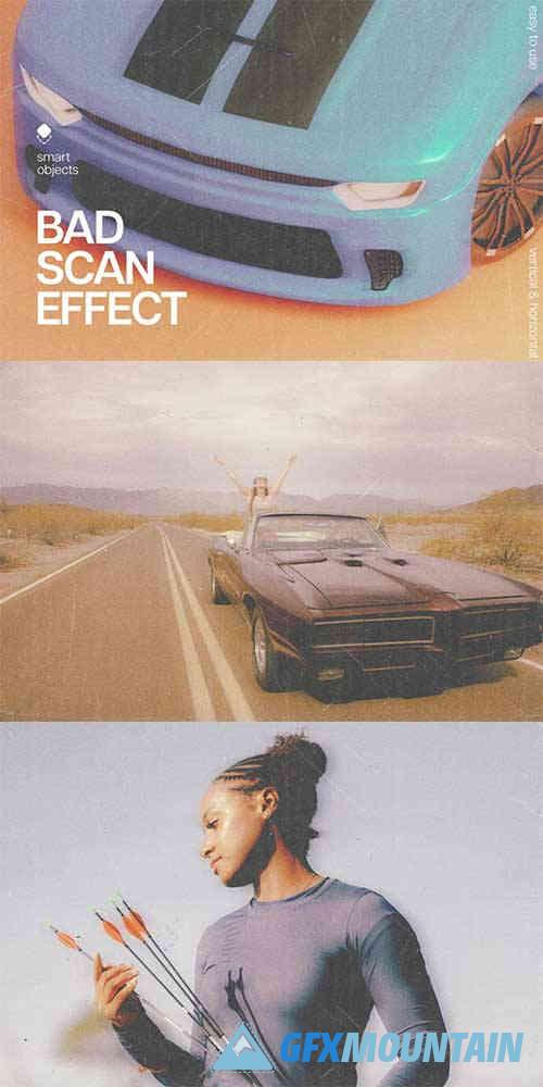 Bad Scan Photo Effect