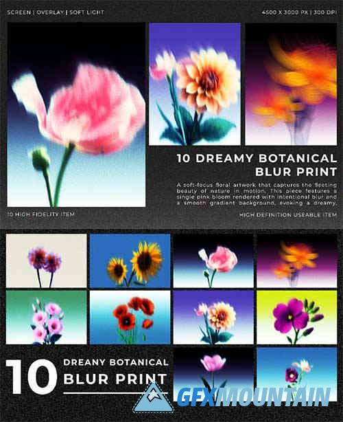Dreamy Botanical Blur Print