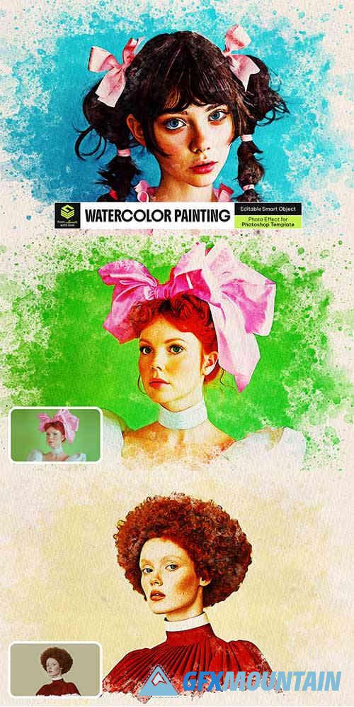 Watercolor Painting Photo Effect