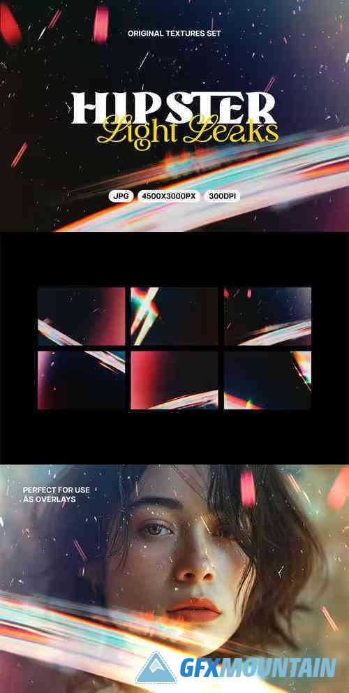Hipster Light Leaks Textures Pack