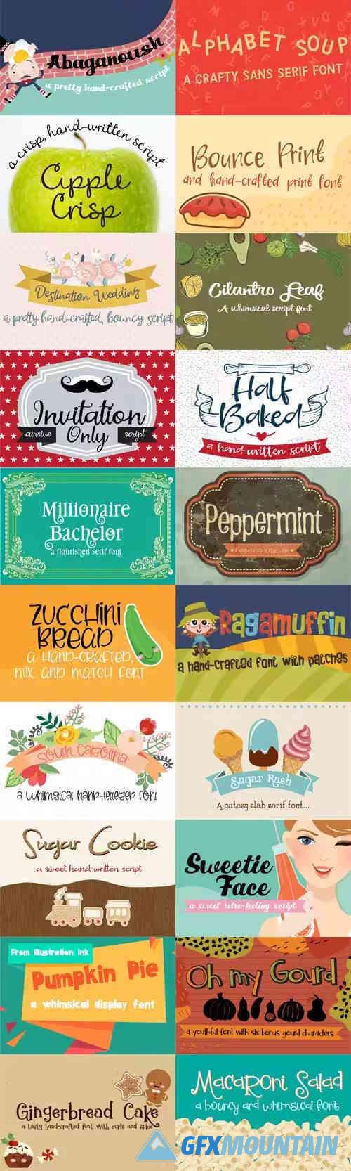 Gobble It Up Font Bundle