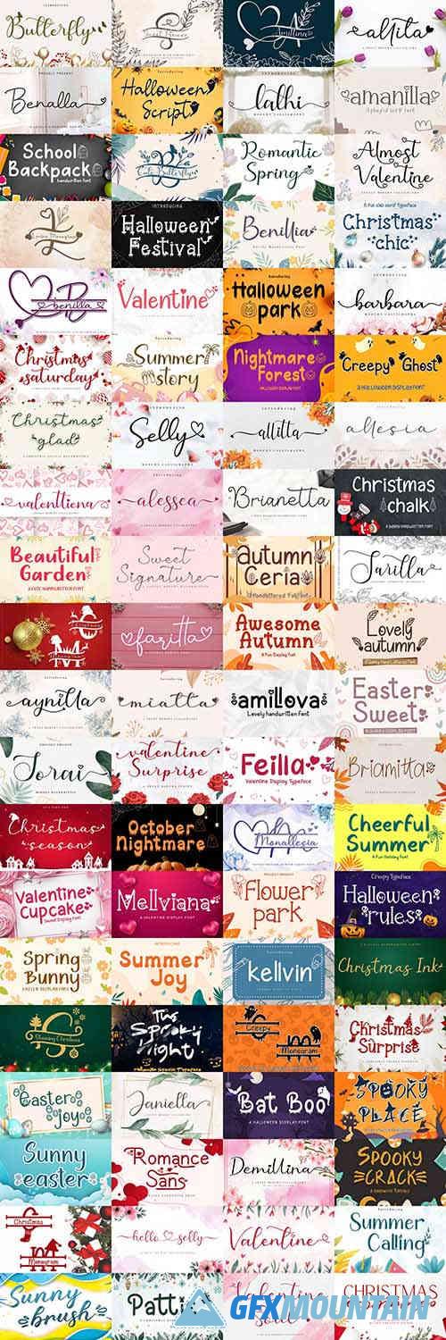 Seasonal Collection Font Bundle