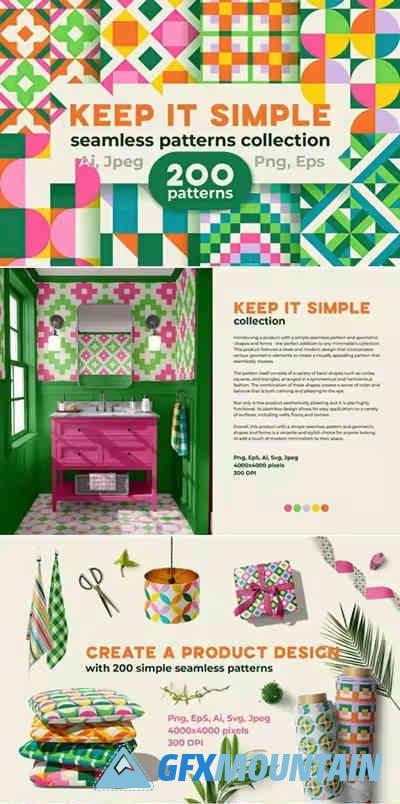 Simple Geometric Seamless Patterns