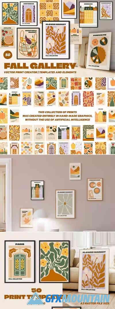 Fall Gallery Vector Poster Creator