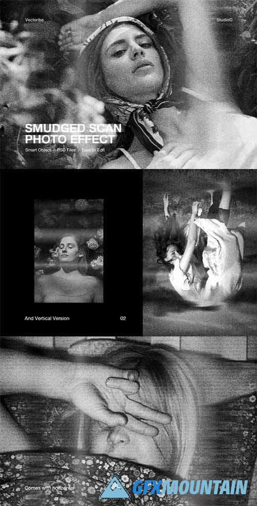 Smudged Scan Photo Effect