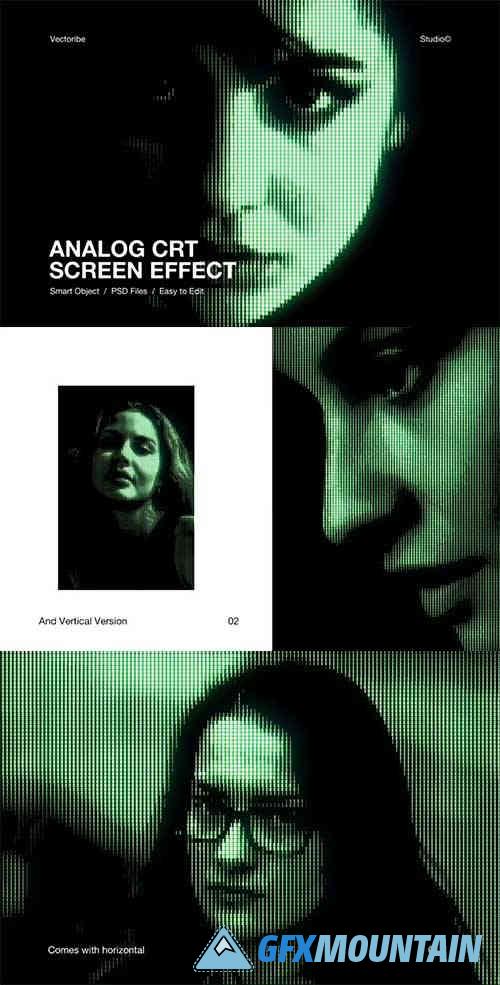 Analog CRT Retro Screen Effect