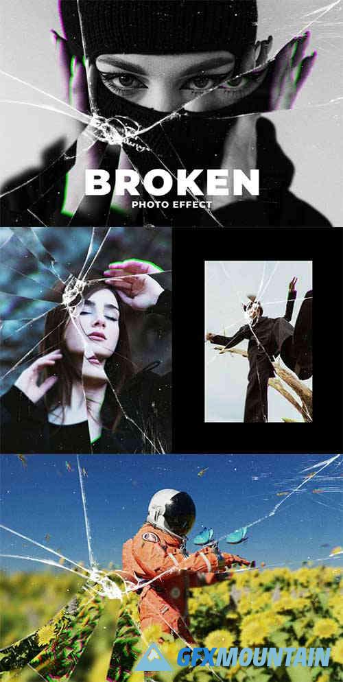 Broken Glass Photo Effect