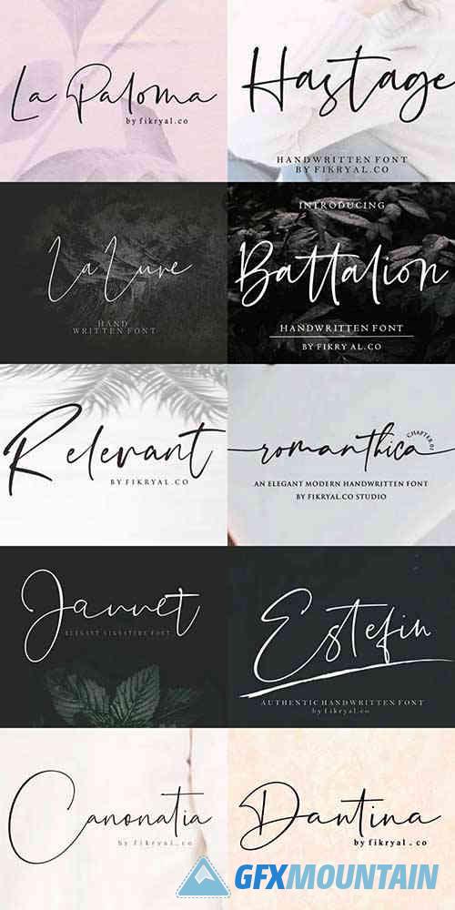 Signature Collection Font Bundle