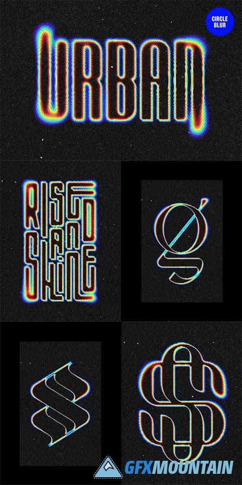 Circle Blur Text & Logo Effect
