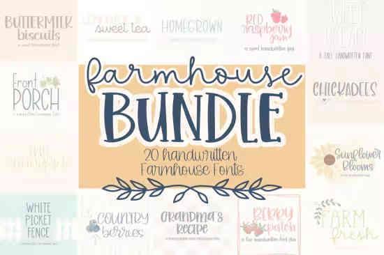 Farmhouse Handwritten Font Bundle