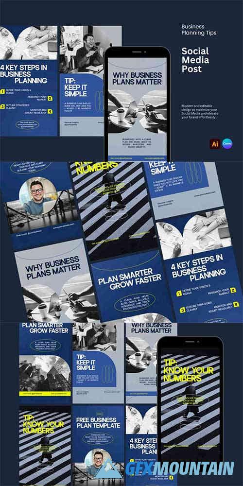 Business Planning Tips - IG Story Pack