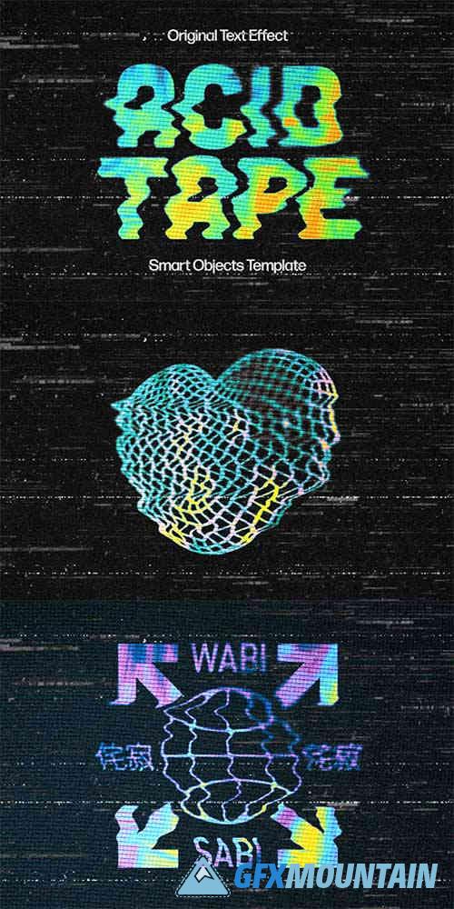 VHS Distorted Text Effect