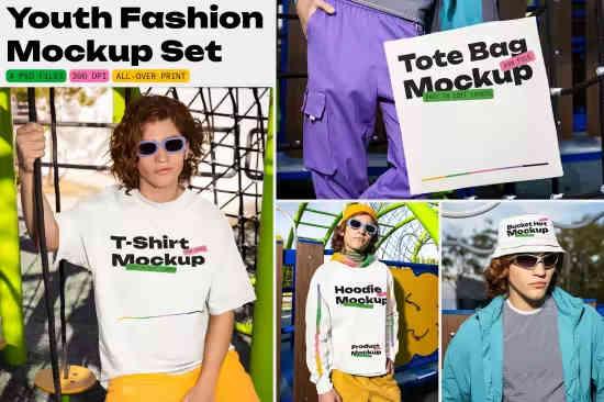 Youth Fashion Mockup Set