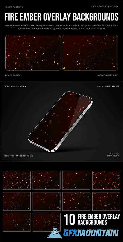 Fire Ember Overlay Backgrounds