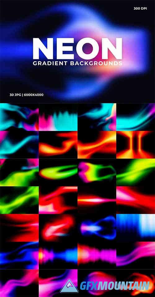 Neon Futuristic Gradient Backgrounds