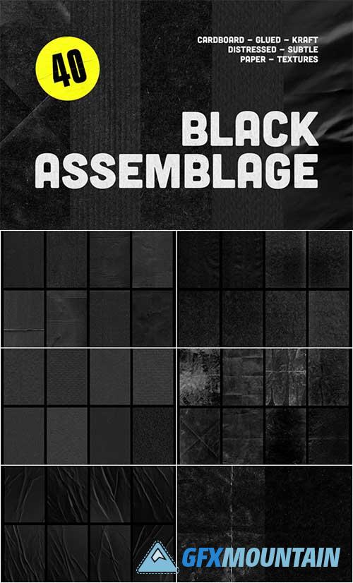 Black Assemblage: Paper Textures