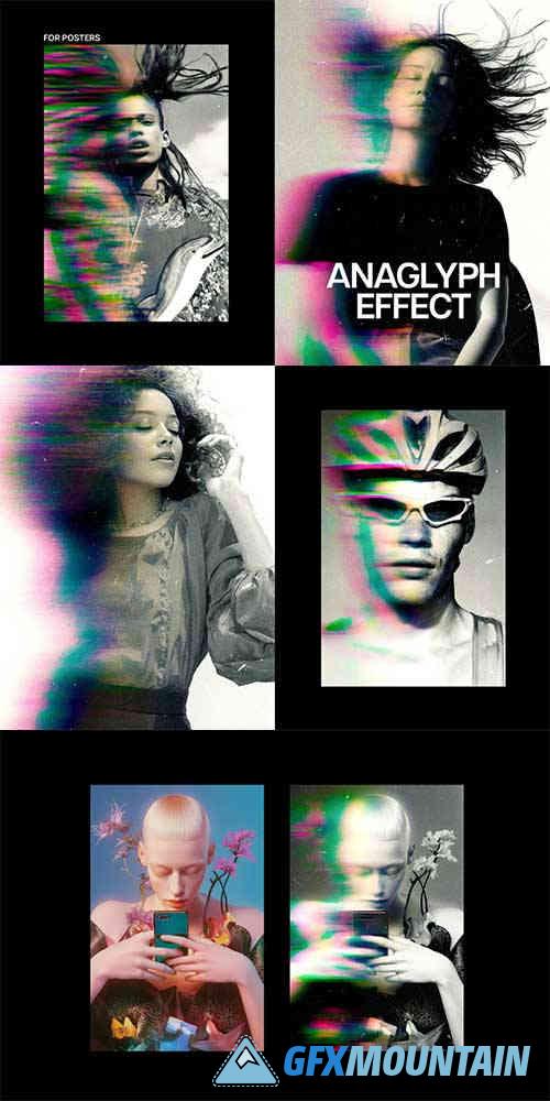Anaglyph Blur Poster Effect