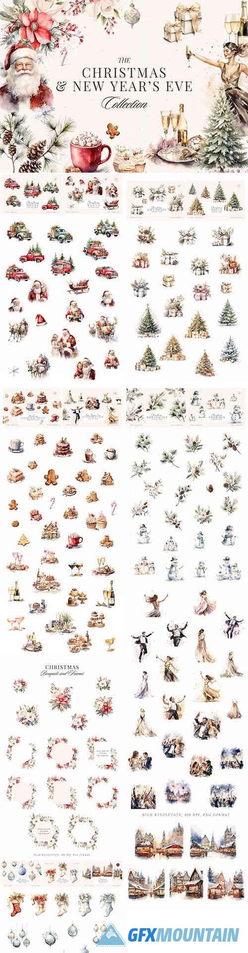 Christmas Watercolor Collection