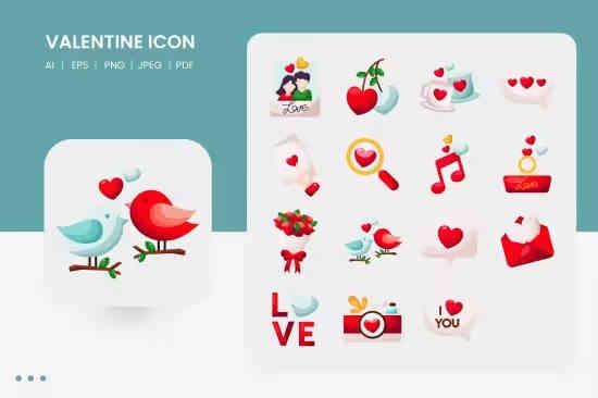Valentine Icon Set