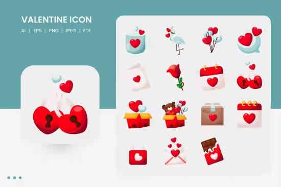 Valentine Icon Design